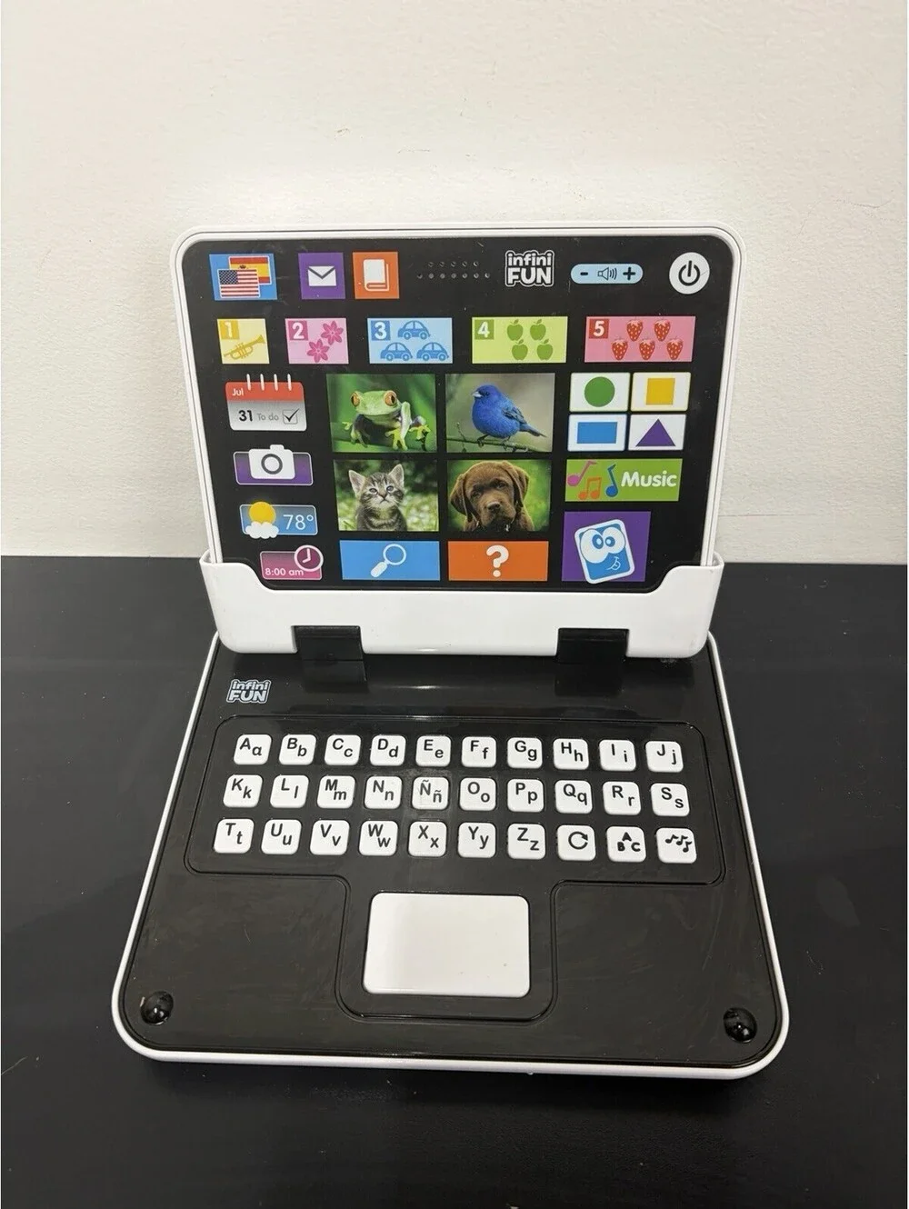 My First 2-In-1 Bilingual Interactive Toy Tablet, English & Spanish By InfiniFun